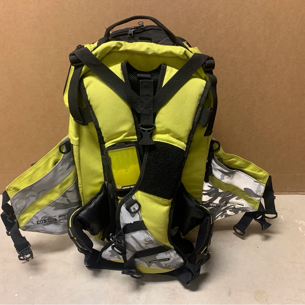 Icon Moto Mil-Spec Motorcycle Riding Backpack Bright Yellow - Picture 3 of 17